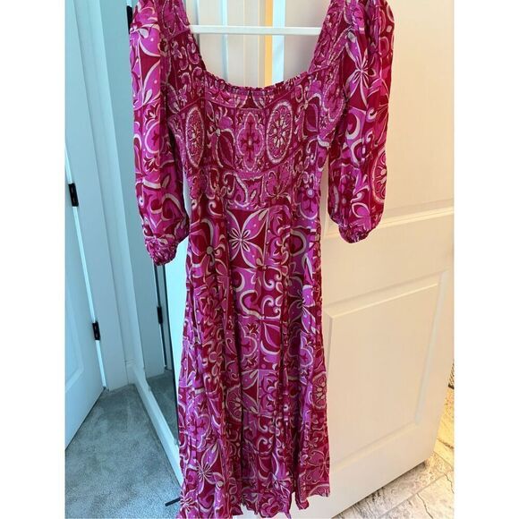 NWT Olivia James Bridget Midi Dress, Tile, $235 XS - Picture 7 of 7